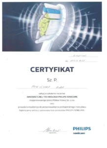Agnieszka Kida dyplom/certyfikat