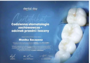 Dr Monika Szczęsna_dyplom/certyfikat