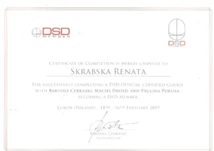 Dr Renata Skrabska-Kubik_dyplom/certyfikat